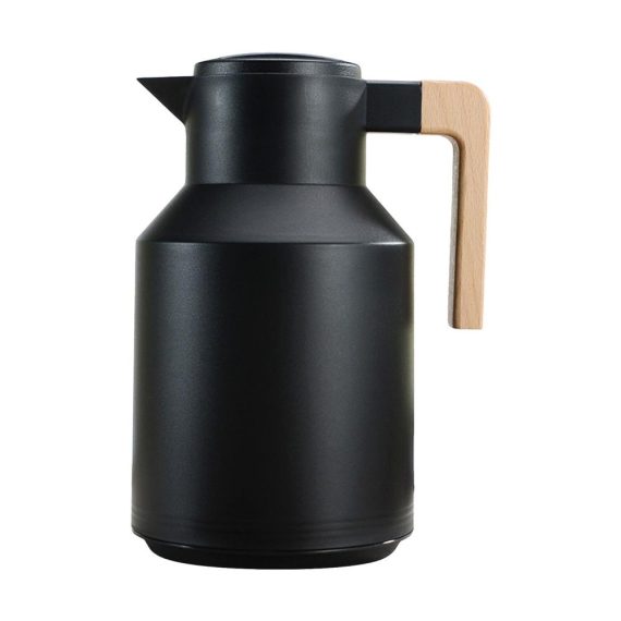 Bar Tools & Accessories |  1L Thermal Coffee Carafe Double Walled Thermal Carafe Thermos Pot With Wood Handle Water Kettle Insulated Flask Tea Carafe Keeping Hot Cold Bar Tools & Accessories Bar Tools & Accessories