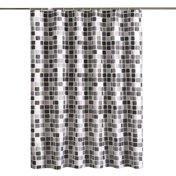 Bathroom Hardware & Coordinates |  1pc Waterproof Shower Curtain Geometric Printed Bath Curtains Mosaic Pattern Polyester Cloth Bathroom Accessories Bathroom Bathroom Hardware & Coordinates