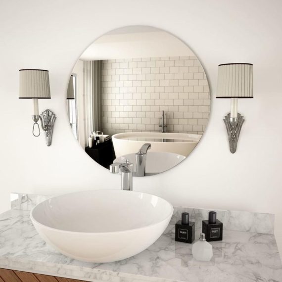 Bathroom Hardware & Coordinates |  Wall mirror 60 cm round glass Bathroom Bathroom Hardware & Coordinates