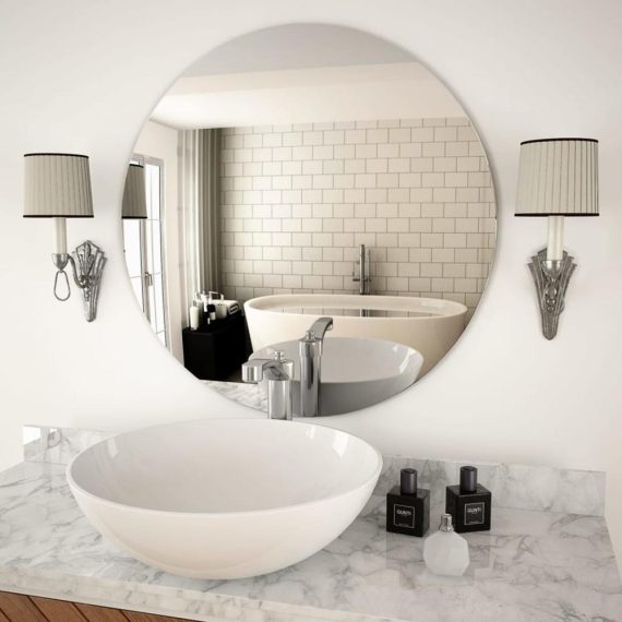 Bathroom Hardware & Coordinates |  Wall mirror 70 cm round glass Bathroom Bathroom Hardware & Coordinates