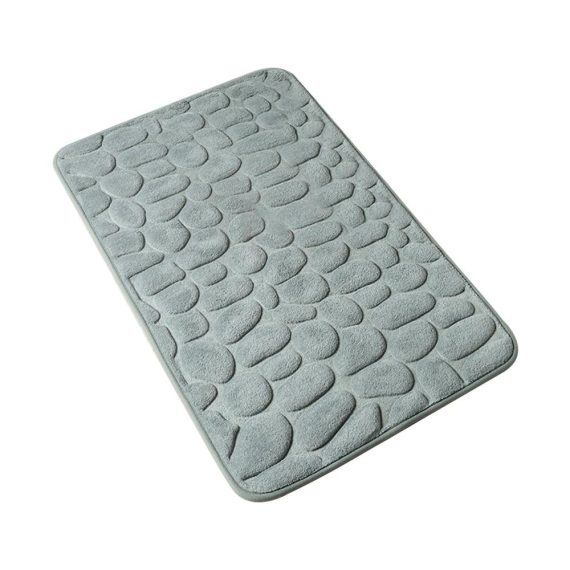 Bathroom Storage & Organisation |  Bath Mat Cobblestone Embossed Soft Memory Foam Pad Floor Rug Non Slip Water Absorbent Door Mat Chair Mat Machine Washable Bathroom Rug Carpet 16 X 24 Inch Bathroom Bathroom Storage & Organisation