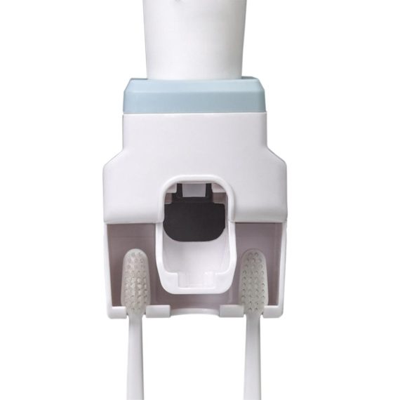 Bathroom Storage & Organisation |  Deal Automatic Toothpaste Dispenser with 2 Toothbrush Holder Slots Set  Hands Free Wall Mounted Toothpaste Squeezer Dispenser for Family Bathroom Sink The toothpaste dispenser is made from the highest quality ABS plastic material, which is both reliable Bathroom Bathroom Storage & Organisation