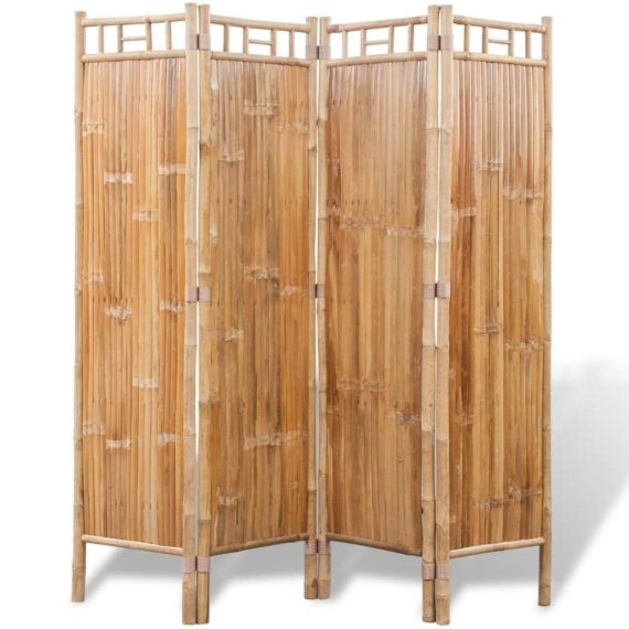 Bedroom Furniture |  4-Panel Bamboo Room Divider Bedroom Furniture Bedroom Furniture