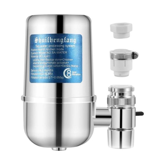 Cooking Tools & Gadgets |  Faucet Water Filter with 8-layer Cartridge Tap Water Purifier Cooking Tools & Gadgets Cooking Tools & Gadgets