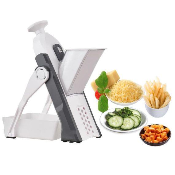 Cooking Tools & Gadgets |  Safe Vegetable Cutter for Kitchen Adjustable Vegetable Mandoline Slicer Chopper with Container Cleaning Brush Cooking Tools & Gadgets Cooking Tools & Gadgets