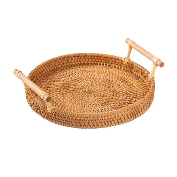 Dinnerware & Flatware |  Round Rattan Bread Basket  (S) Kitchen,Dining & Bar Dinnerware & Flatware