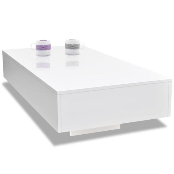 Dinning Room Furniture |  244021  Coffee Table High Gloss White Dinning Room Furniture Dinning Room Furniture