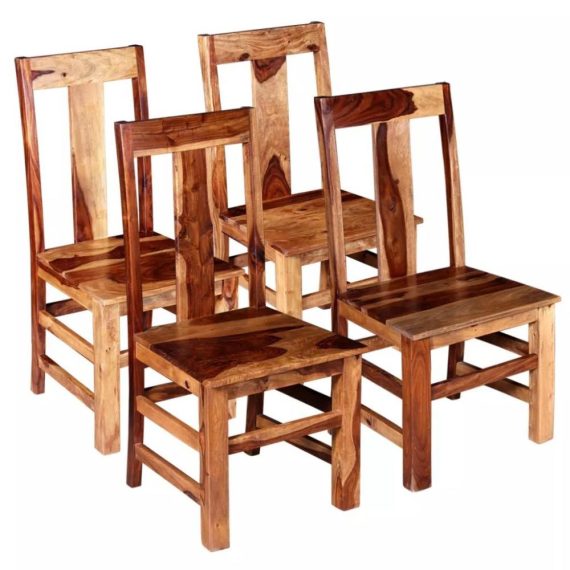 Dinning Room Furniture |  Dining Chairs 4 pcs Solid Sheesham Wood (243964×2) Dinning Room Furniture Dinning Room Furniture