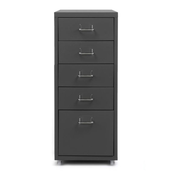 Dinning Room Furniture |  iKayaa Metal Drawer Filing Cabinet Detachable Mobile Steel File Cabinets w/ 5 Drawers 4 Casters Dinning Room Furniture Dinning Room Furniture