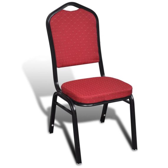 Dinning Room Furniture |  Padded chair Table Stackable Red 10 pcs Dinning Room Furniture Dinning Room Furniture