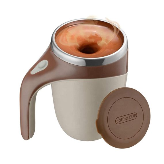 Drinkware & Tea Sets |  380mL Self Stirring Mug with Lid Automatic Magnetic Stirring Coffee Cup Electric Stainless Steel Self Mixing Coffee Cup for Coffee Milk Cocoa Hot Chocolate Drinkware & Tea Sets Drinkware & Tea Sets