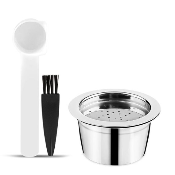 Drinkware & Tea Sets |  Stainless Steel Coffee Capsules Refillable Coffee Capsules with Spoon Brush Replacement for K-FEE Machines Drinkware & Tea Sets Drinkware & Tea Sets