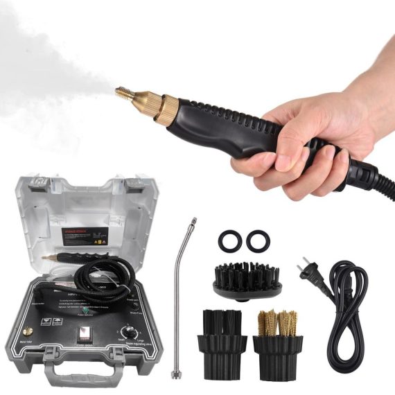 Electric Cleaning Equipment |  1500W Portable Steam Cleaner High Temperature Pressurized Steam Cleaning Machine Tankless and Heavy Duty Steamer for Kitchen Livingroom Bathroom Car Electric Cleaning Equipment Electric Cleaning Equipment