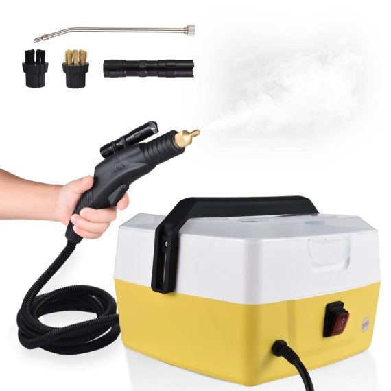 Electric Cleaning Equipment |  1800W Handheld Steam Cleaners for Home Use 4L Capacity High Temperature Fast Heating 5 Bar High Pressure Steamer Cleaner with Voice Prompt for Car Detailing Kitchen Air Conditioner Cleaning Electric Cleaning Equipment Electric Cleaning Equipment