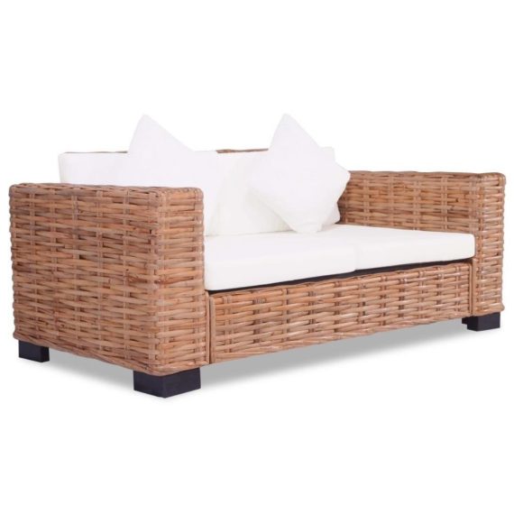 Electric Cleaning Equipment |  2 seater sofa Natural rattan Electric Cleaning Equipment Cream White