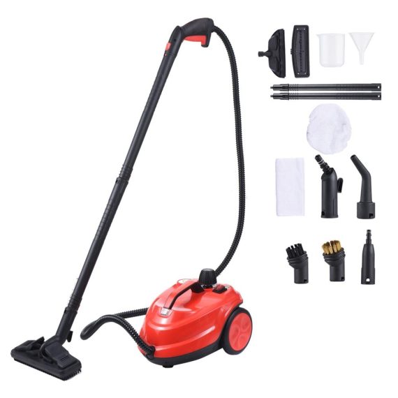 Electric Cleaning Equipment |  2000W Steam Cleaner Multi-Purpose Deep Cleaning Rolling Steam Cleaner for Windows Floors Cleaning with 16 Accessories 1.8L Tank Electric Cleaning Equipment Electric Cleaning Equipment