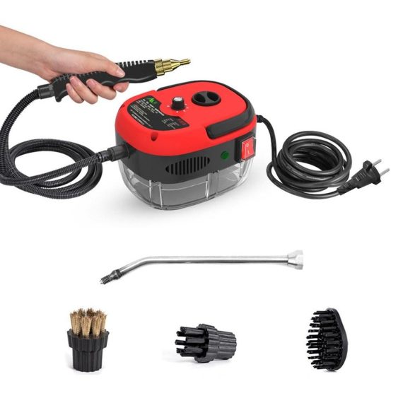 Electric Cleaning Equipment |  2500W Portable Handheld Steam Cleaner High Temperature Pressurized Steam Cleaning Machine with Brush Heads for Kitchen Furniture Bathroom Car Electric Cleaning Equipment Electric Cleaning Equipment