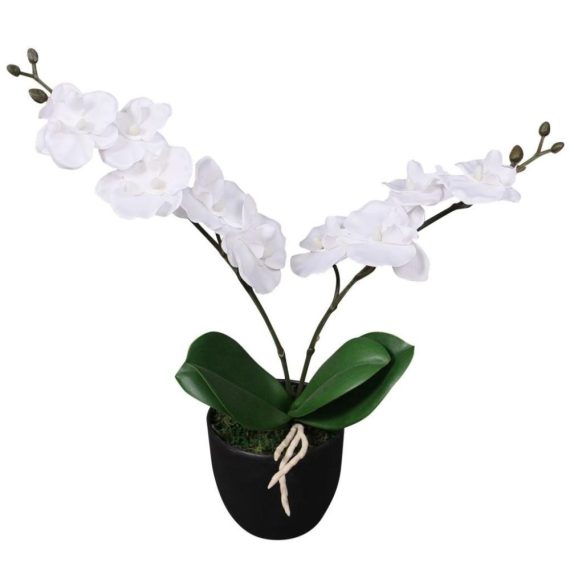 Electric Cleaning Equipment |  Artificial orchid with pot 30 cm white Electric Cleaning Equipment Electric Cleaning Equipment