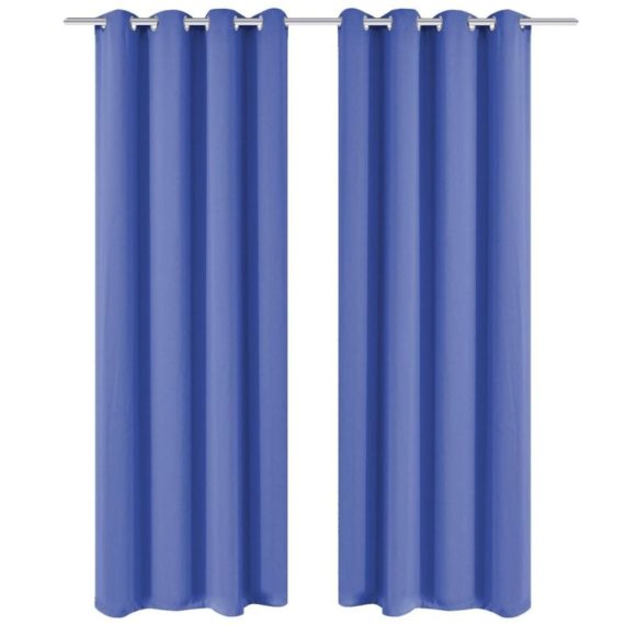 Electric Cleaning Equipment |  Blackout curtain with metal eyelets 270 x 245 cm blue Electric Cleaning Equipment Electric Cleaning Equipment