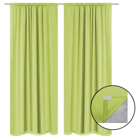 Electric Cleaning Equipment |  Blackout curtains 2 pcs. Double-layered 140 x 245 cm green Electric Cleaning Equipment Apple Green