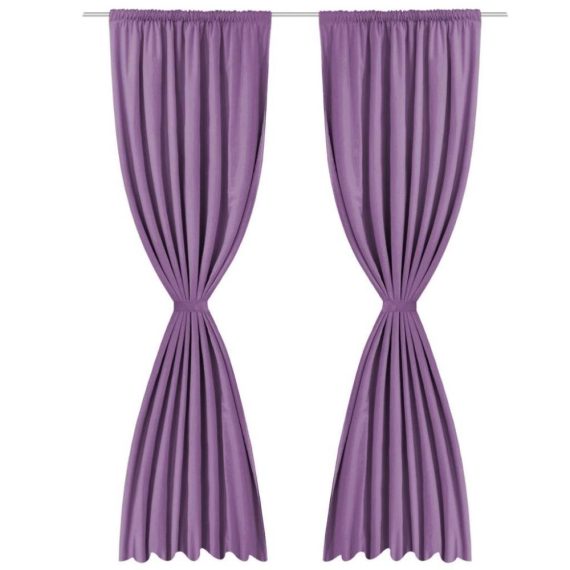 Electric Cleaning Equipment |  Blackout curtains 2 pcs. Double-layered 140 x 245 cm Purple Electric Cleaning Equipment Electric Cleaning Equipment