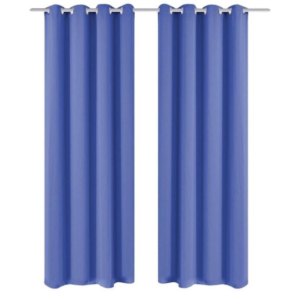 Electric Cleaning Equipment |  Blackout curtains 2 pcs. With metal eyelets 135 x 175 cm blue Electric Cleaning Equipment Electric Cleaning Equipment