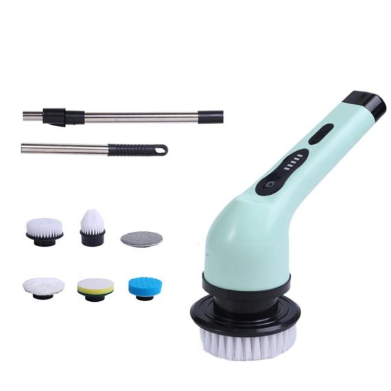 Electric Cleaning Equipment |  Cordless Electric Cleaning Machine Rechargeable Automatic Kitchen Dishwashing Brush Bathtub Tile Professional Cleaning Tool with Telescopic Rod Electric Cleaning Equipment Electric Cleaning Equipment