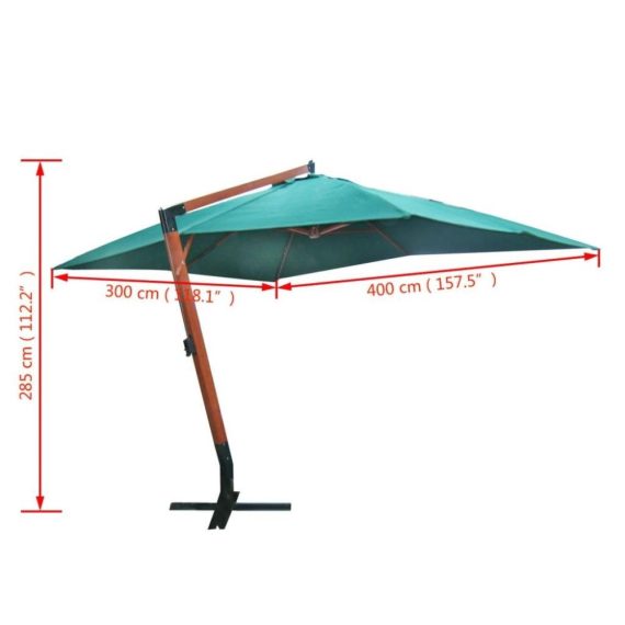 Electric Cleaning Equipment |  Floating Parasol Melia 118.1″x157.5″ Green Electric Cleaning Equipment Electric Cleaning Equipment