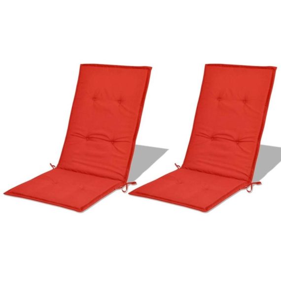 Electric Cleaning Equipment |  Garden chair edition highback 2 pcs. Red 120 x 50 x 3 cm Electric Cleaning Equipment Electric Cleaning Equipment