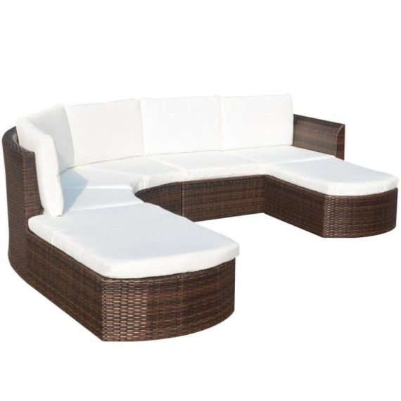 Electric Cleaning Equipment |  Garden Sofa Set 16 Pieces Poly Rattan Brown Electric Cleaning Equipment Cream White