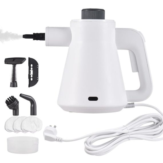 Electric Cleaning Equipment |  Handheld Steam Cleaner 1000W Powerful 3.5 Bar High Temperature Pressurized Cleaner with Safety Lock and 7 Accessories Kit Multi-Surface Chemical-Free Handheld Steamer for Kitchen Furniture Window Bathroom Car Detailing Electric Cleaning Equipment Electric Cleaning Equipment