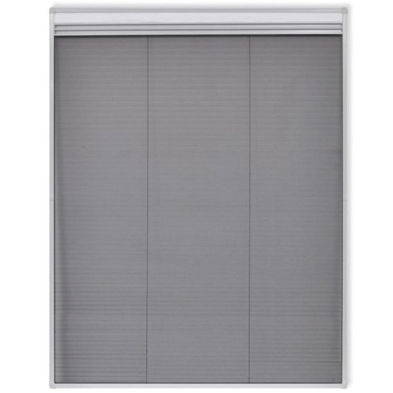 Electric Cleaning Equipment |  Insect Plisse Screen Window Aluminum 63″x43.3″ with Shade Electric Cleaning Equipment Black