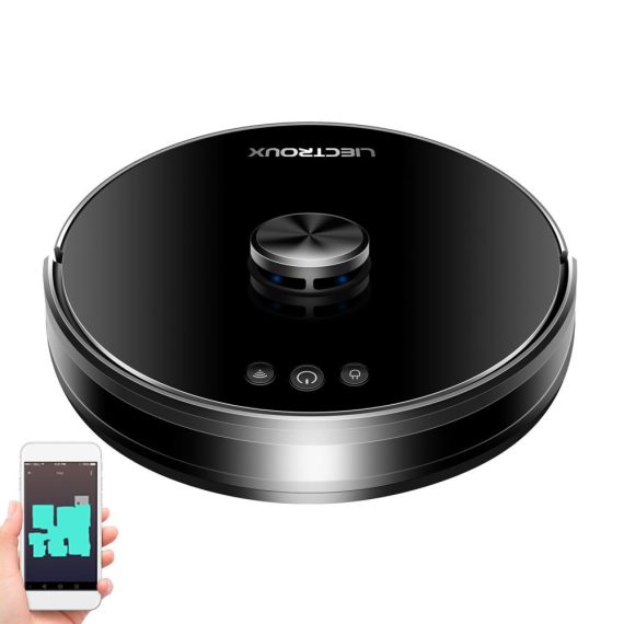 Electric Cleaning Equipment |  LIECTROUX XR500 Automatic Robot Vacuum Cleaner 5000Pa Strong Suction LDS Navigation APP Remote Control Smart Voice Control Wet Mopping Mode Compatible with Alexa Google Assistant Electric Cleaning Equipment Black