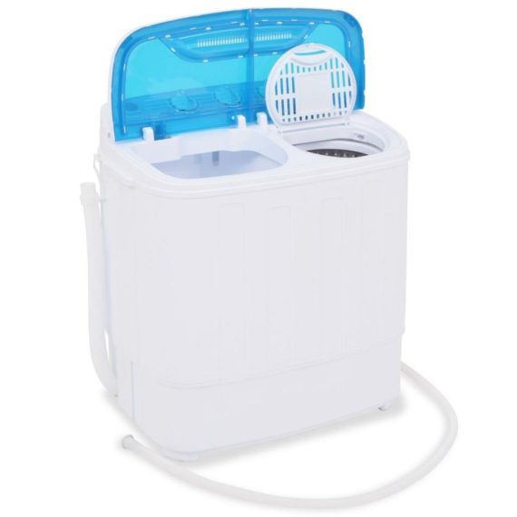 Electric Cleaning Equipment |  Mini washing machine with slingshot and 2 chambers 5.6 kg Electric Cleaning Equipment Blue And White