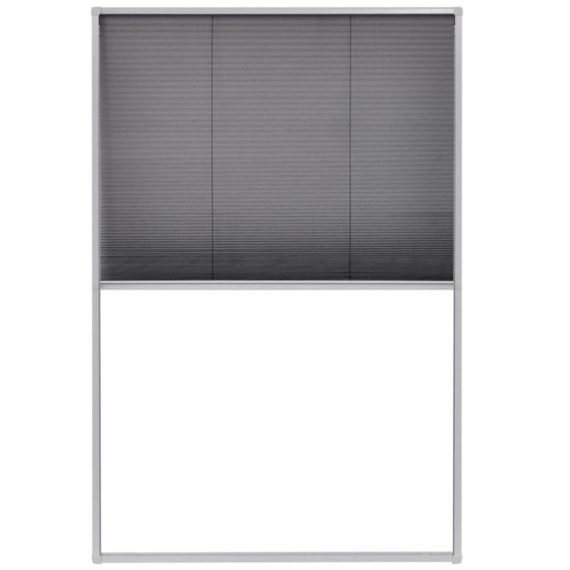 Electric Cleaning Equipment |  Plisse Insect Screen for Windows Aluminum 31.5″x47.2″ Electric Cleaning Equipment Black