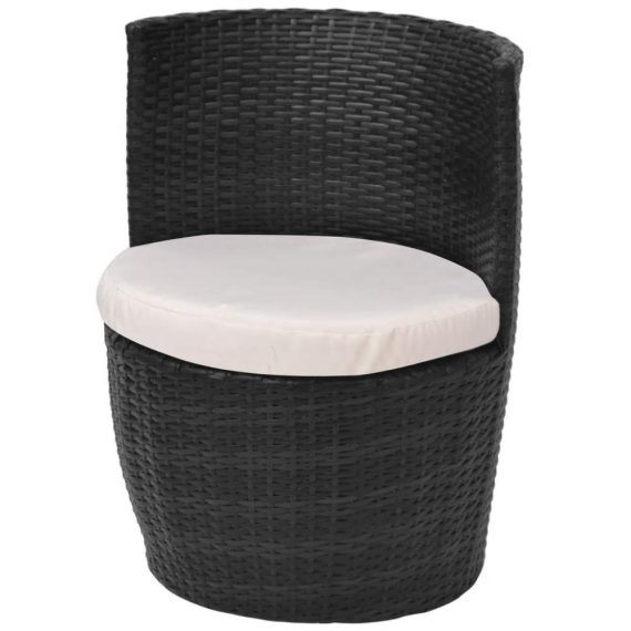 Electric Cleaning Equipment |  Synthetic black rattan outdoor furniture set 5 pieces Electric Cleaning Equipment Cream White