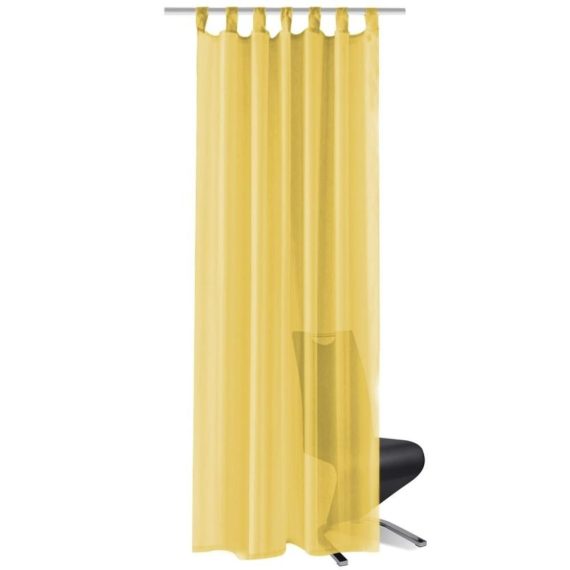 Electric Cleaning Equipment |  Voile curtains 2 pcs. 140 x 175 cm yellow Electric Cleaning Equipment Electric Cleaning Equipment