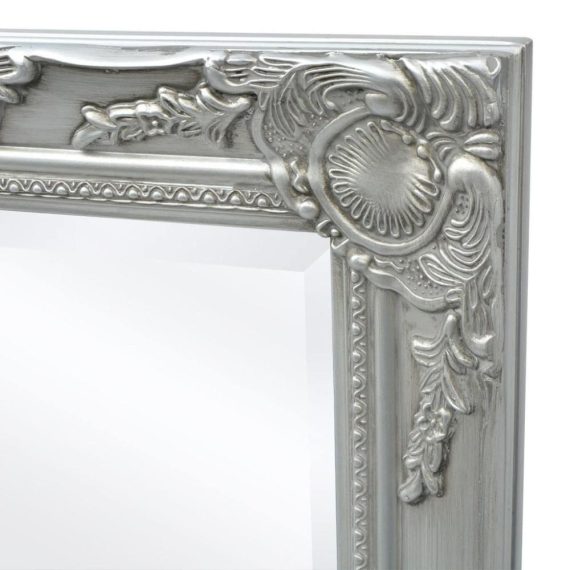 Electric Cleaning Equipment |  Wall Mirror Baroque Style 55.1″x19.7″ Silver Electric Cleaning Equipment Electric Cleaning Equipment