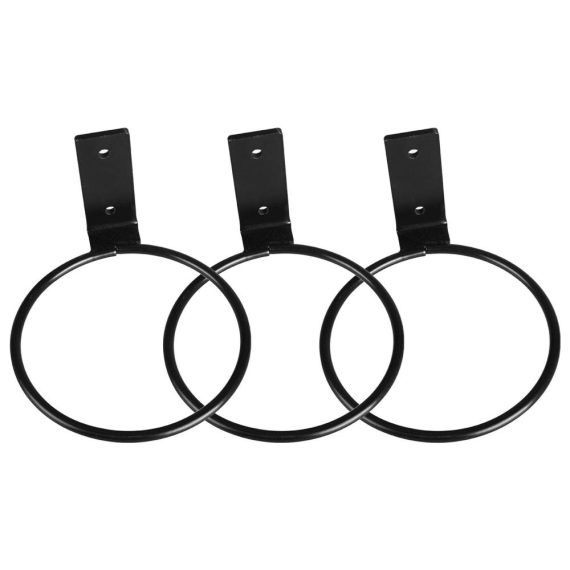 Living Room Furniture |  3 Pcs Flower Pot Holder Ring Wall Mounted 4 inch Plant Wall Hanger Rings Metal Plant Hooks Holders Wall Planter Hook Home Furniture Black