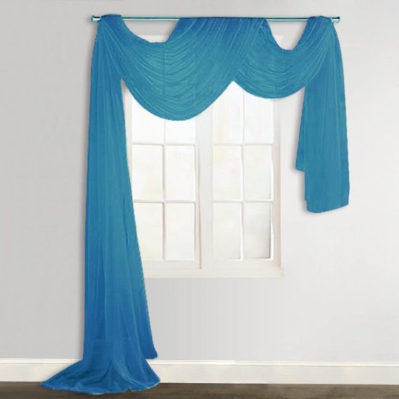 Other Home Textile |  Sheer Voile Drape 140 x 600 cm Turquoise Home Textile Other Home Textile