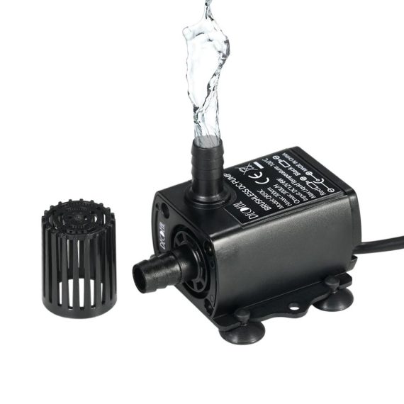 Patio Furniture |  Decdeal Ultra-quiet Mini DC12V 6W Brushless Water Pump with 5.5*2.1mm Female Waterproof Submersible Fountain Aquarium Circulating 300L/H Lift 300cm Home Furniture Patio Furniture