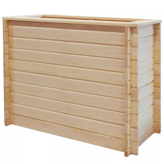 Patio Furniture |  Garden Planter 100x50x80 cm Pinewood Home Furniture Patio Furniture