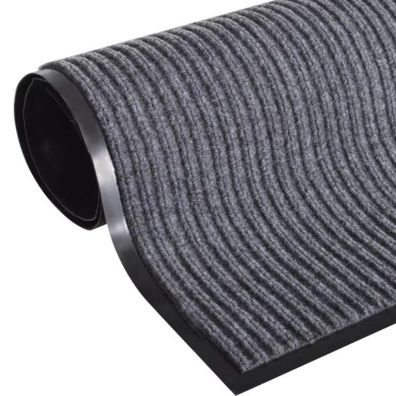 Patio Furniture |  Gray PVC Door Mat 3′ 9″ x 5′ 9″ Home Furniture Gray