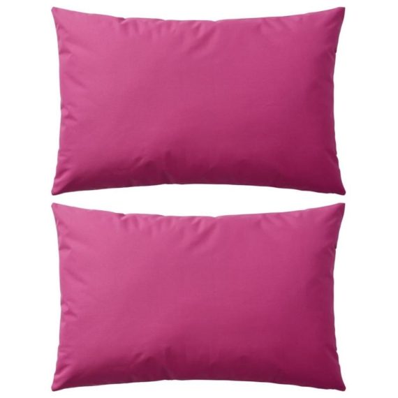 Patio Furniture |  Outdoor Cushions 2 pcs 60×40 cm Pink Home Furniture Patio Furniture