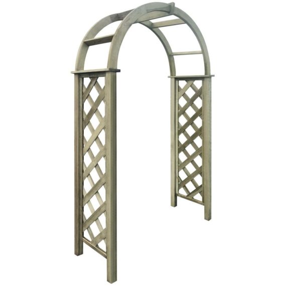 Patio Furniture |  Trellis Arch Green Impregnated Pinewood Home Furniture Patio Furniture