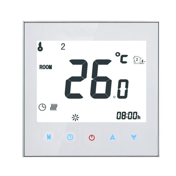 Temperature Control |  16A 95-240V Weekly Programmable LCD Display T-ouch Screen Electric Heating Thermostat Room Temperature Controller Home Electric Appliances Temperature Control