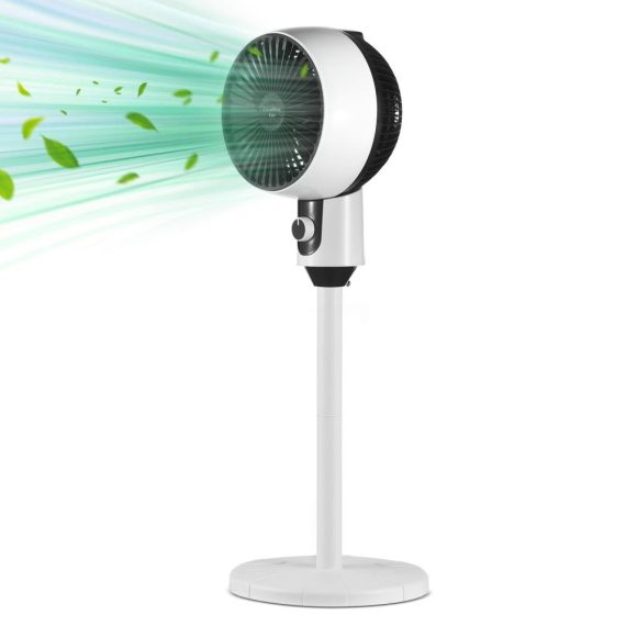 Temperature Control |  90 Degrees Oscillating Pedestal Fan High Velocity 3 Speeds Quiet Standing Floor Fan for Living Room / Bedroom / Kitchen and Home Office Home Electric Appliances Temperature Control