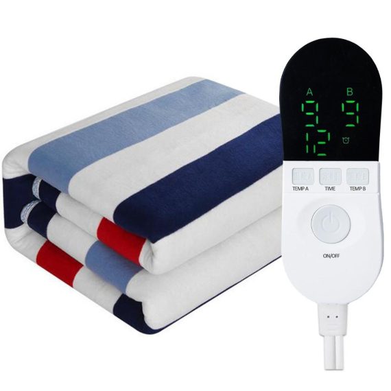 Temperature Control |  Double Heated Blanket Electric 60*70.9 inches Throw Fast Heating Electric Blanket with 9 Heating Levels & 12 Hours Settings Home Electric Appliances Temperature Control