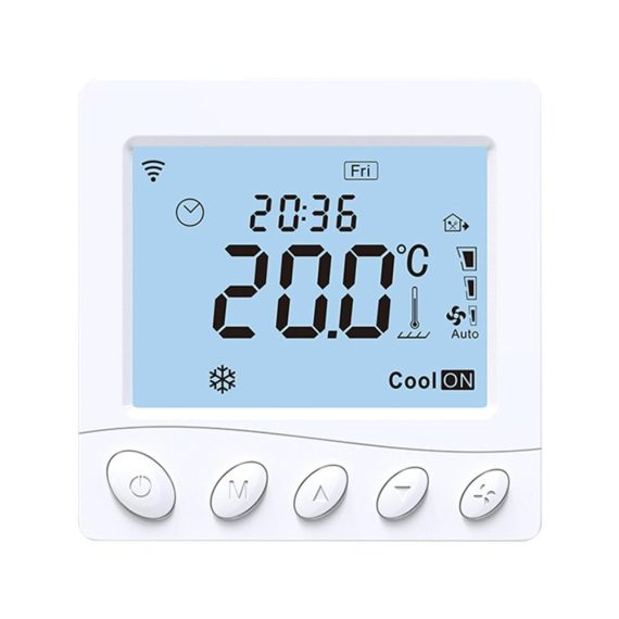 Temperature Control |  Floor Heating & Fan Coil for 2 Pipe System Thermostat WIFI/485 Modbus Intelligent Thermostat with Application & Voice Control 3.2Inch LCD Display Programmable Thermostat Home Electric Appliances Temperature Control