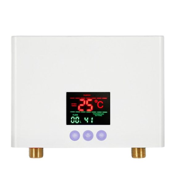 Temperature Control |  Instant Water Heater 3KW Mini Electric Tankless Water Heater Wall-Mounted with LED Display 3-Level Temperature Adjustment Remote Control for Home Kitchen Bathroom Home Electric Appliances Temperature Control